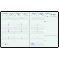 Agenda Exacompta Horizons 22 Classique semainier - année 2026 - 18,5 x 22,5 cm noir