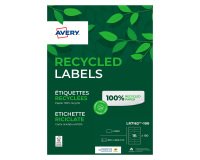 Box of 100 recycled labels 99,1 x 33,9 mm Avery LR 7162 white