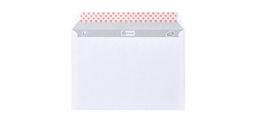 Sobre 162 x 229 mm Bruneau 80 g sin ventana blanco - Caja de 500