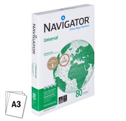 Papel blanco A3 80 g Navigator Universal - paquete de 500 hojas