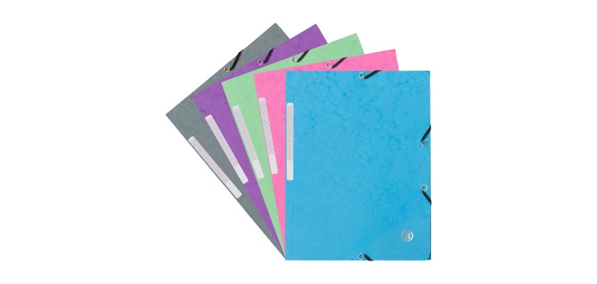 Carpetas de 3 solapas cartulina 450 g A4 colores surtidos moda