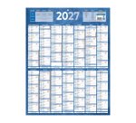 Calendrier annuel mural 2027 - 14 mois recto / blanc verso - 55 x 43 cm