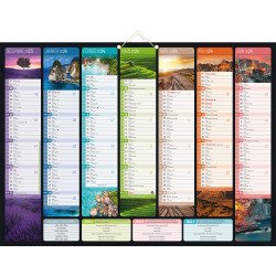 Calendrier semestriel mural 2026 - Bancolor - 40,5 x 55 cm