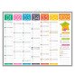 Calendrier semestriel mural 2025 - Tendance - 43 x 55 cm