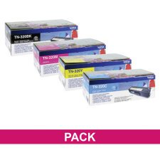 Brother TN320 Pack toner noir + couleur pour imprimante laser