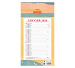 Bloc mensuel à feuillets Millésimé 2026 - Ambiance - 19 x 36 cm