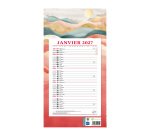 Bloc mensuel à feuillets Millésimé 2027 - ambiance - 19 x 36 cm