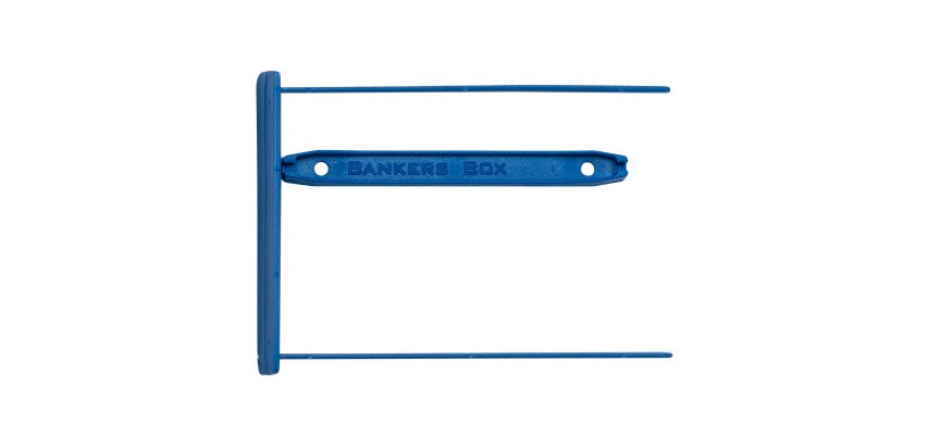 Schachtel mit 100 standard Archiv-Clips für Datenpapier Fellowes 9 cm Plastik