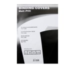 Cubiertas para encuadernar PVC 180 micras A3 negro Paquete de 100