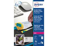Tarjetas de visita láser Avery Quick and Clean C32025 85 x 54 mm 220 g blancos - Paquete de 250