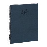 Agenda Exacompta Consultation S carte Napura bleu 2027 - 21 x 29,7 cm