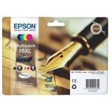 Epson T1636 Pack 4 Cartuchos originales negro + tricolor (500 + 3 x 450 páginas)