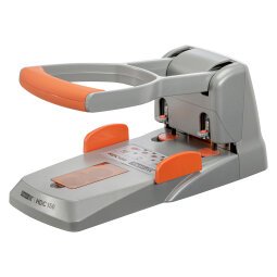 Powerful perforator 2 holes Duax Rapid - capacity 150 sheets - silver/orange