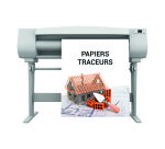 Rouleau papier traceur couche mat Clairefontaine - 0,914 x 45 m - 90 g