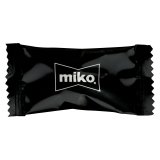 Amandines grillées enrobées de chocolat au lait Miko - Carton de 600 g - 200 pièces