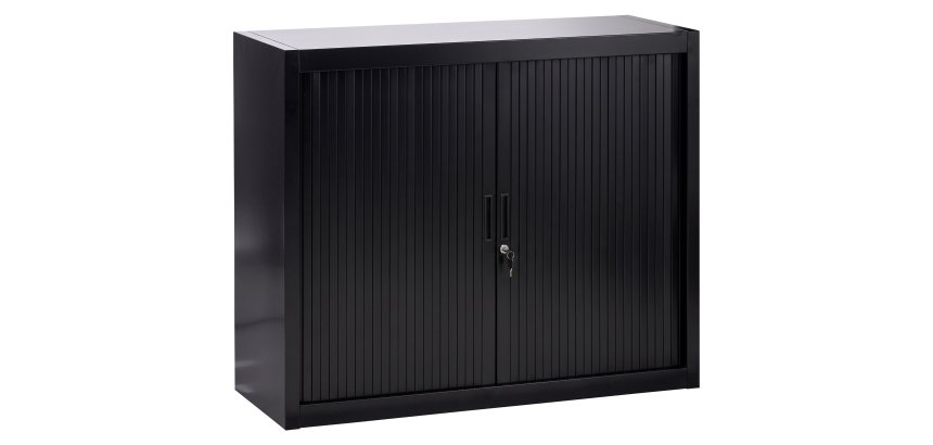 Brown curtain cabinet