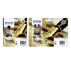 Epson 16XL Big pack 5 cartuchos originales alta capacidad (2 negros + 3 colores)