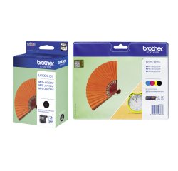 Brother LC129XL Big pack 5 cartuchos originales alta capacidad (2 negros + 3 colores)