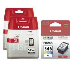 Big pack jet encre Canon haute capacité PG-545XL x 2 + CL-546XL