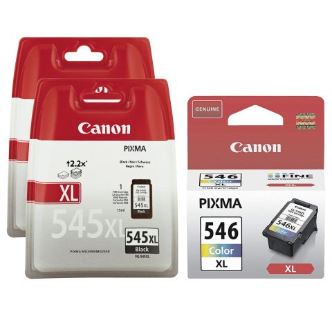Canon PG545XL-CL546XL cartuchos originales negro + tricolor