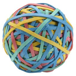 Bal met gekleurde elastiekjes Safetool