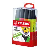 Textmarker Stabilo Boss sortierte Farben - Paket von 6