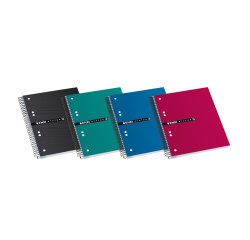 Cuaderno Enri Status tapa rígida A5 5x5 160 hojas Colores surtidos 