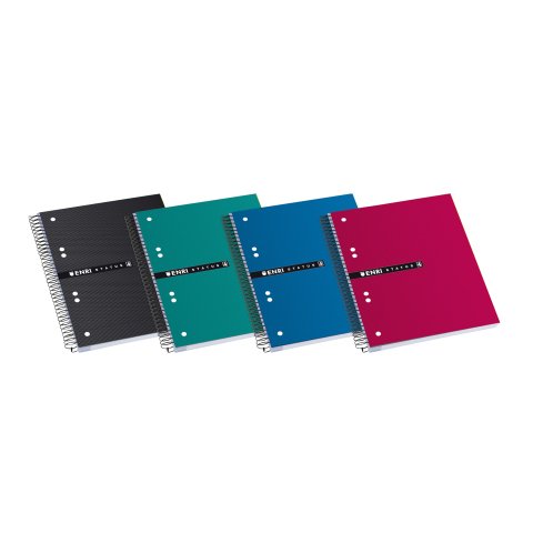 Cuaderno Enri Status tapa rígida A5 5x5 160 hojas Colores surtidos