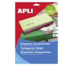 Etiquetas transparentes Inkjet 210 x 297 (poliéster) Apli 10053