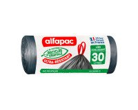 Bolsas de basura autocierre Coulissac maxi peso Alfapac 30L - rollo de 30 bolsas
