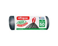 Bolsas de basura autocierre Coulissac maxi peso Alfapac 50L - rollo de 30 bolsas