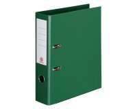 Plasticized lever-arch organizer - back 7,2 cm - green