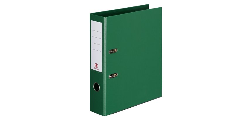 Archivador de palanca forrado en polipropileno Bruneau A4 lomo 5 cm verde