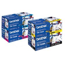 Pack toner Brother TN130 black + colours