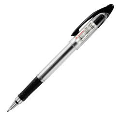 Stylo roller Bruneau encre gel à capuchon pointe 0,7 mm - écriture moyenne noir