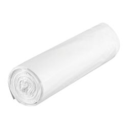 Sac poubelle 60 litres Brabantia liens coulissants blanc - paquet de 10