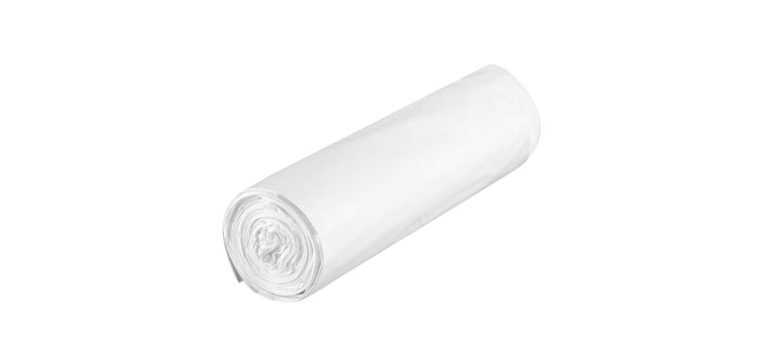 Sac poubelle 60 litres Brabantia liens coulissants blanc - paquet de 10