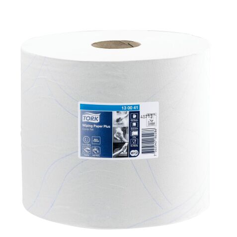 Cleaning paper roll Tork W1/2 Plus white length 225 m