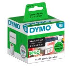 Etiquettes disquettes 54 x 70 mm Dymo - Rouleau de 320