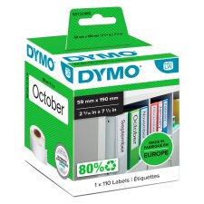 Rollo de etiquetas Dymo 99019 LW 110" Archivador"59x190 mm rollo de 110