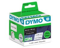 Etiquettes expédition / badge 54 x 101 mm Dymo - Rouleau de 220