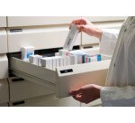 Ruban étiqueteuse Dymo D1 S0720610 fond noir écriture blanche 12 mm