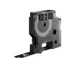 Ruban étiqueteuse Dymo D1 S0720610 fond noir écriture blanche 12 mm