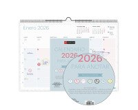 Calendario de pared A3 LOVELY Miquelrius
