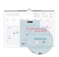 Calendario de pared A3 LOVELY Miquelrius
