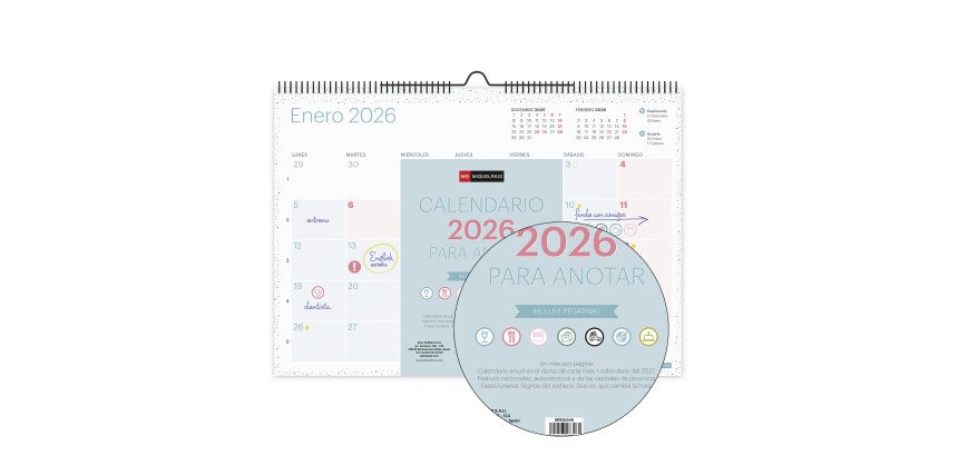 Calendario de pared A3 LOVELY Miquelrius