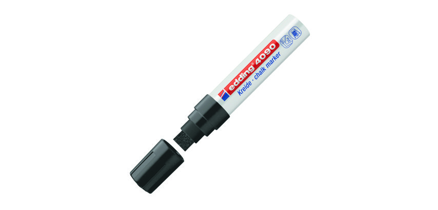 Rotulador de tiza edding 4090 Negro