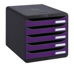 Module de classement Exacompta Big Box Plus 5 tiroirs glossy