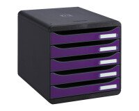 Module de classement Exacompta Big Box Plus 5 tiroirs glossy