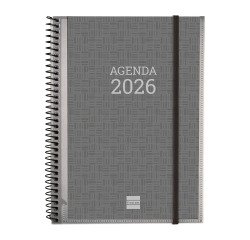Agenda  155x212 Semana Vista Apaisada Espiral Personalizable Finocam Español